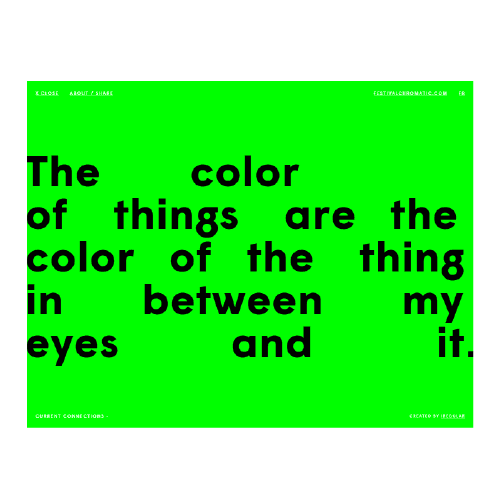 The Color Of Things
